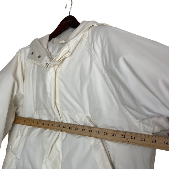 ERMENEGILDO ZEGNA Yachting Microtene 10000 Men’s White Down Jacket Size S Hooded - Picture 4 of 11